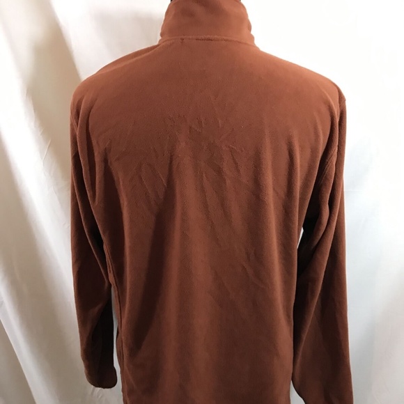 Eddie Bauer rust 1/4 zip fleece pullover - mens XL - Picture 3 of 4